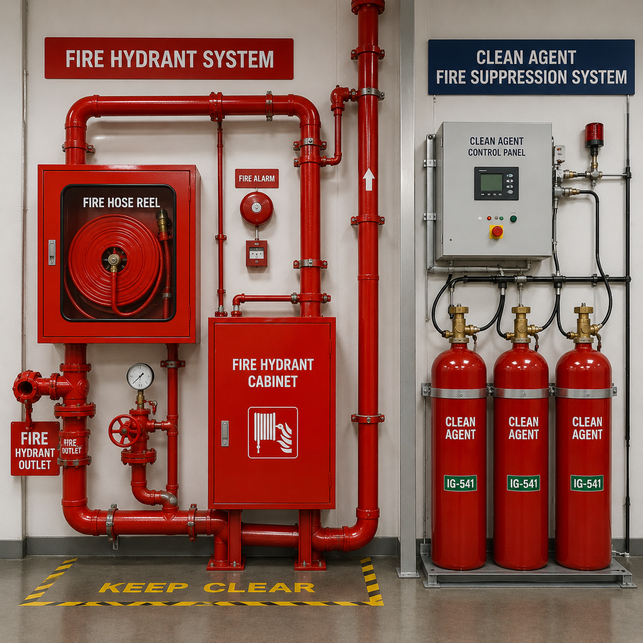 Fire Hydrant System Clean Agent Fire Suppression System