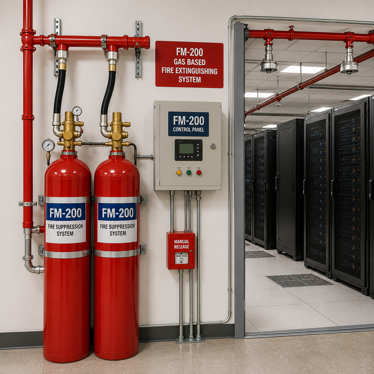 FM-200 Gas Based Extinguishing System