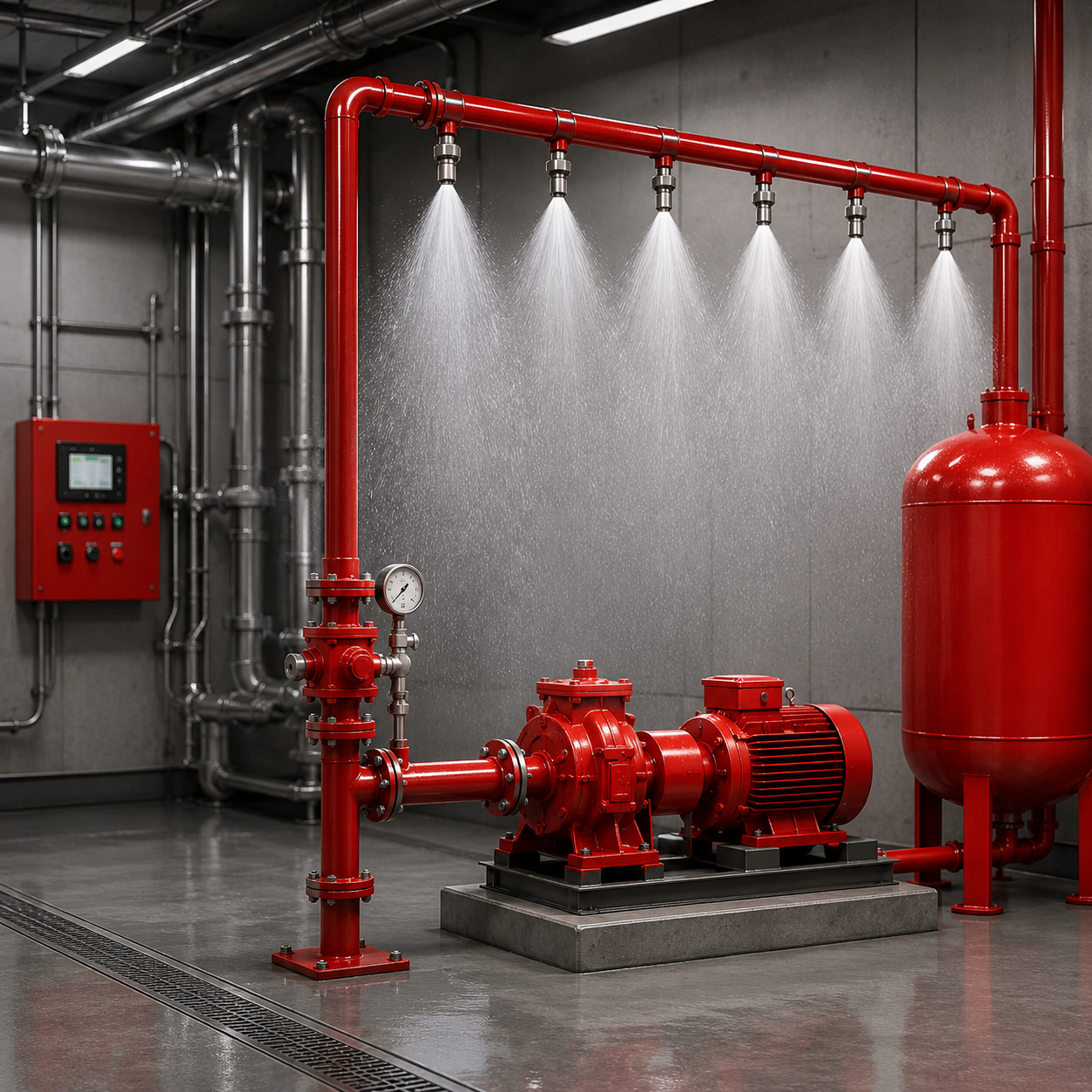 Medium / High Velocity Water Spray System (MVWS/HVWSP)