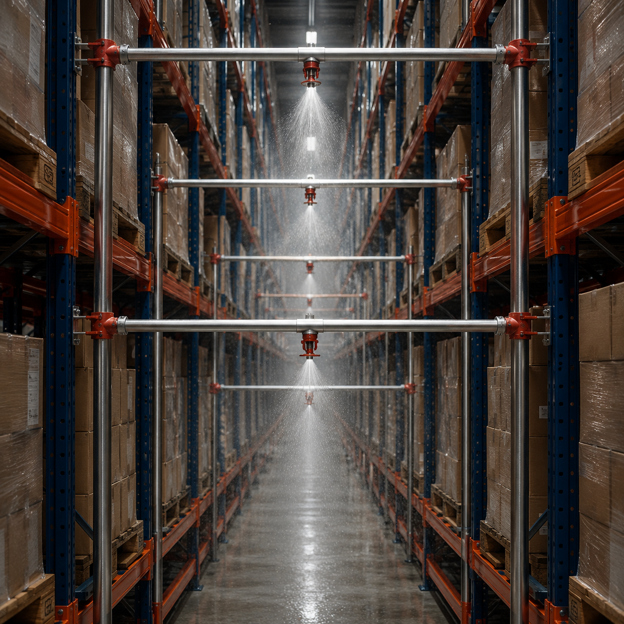 In-rack Sprinklers System